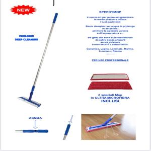 Magic Mop con panno in ultra microfibra rosso - immagine 4