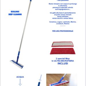 Magic Mop con panno in ultra microfibra rosso - immagine 4